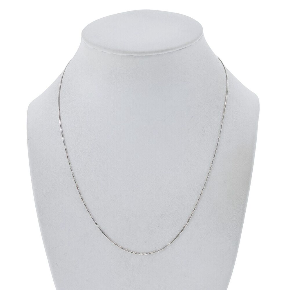 Vintage Sterling Silver 925 Cuban Link Chain Necklace 18"
